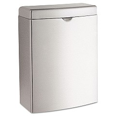 Bobrick Contura Receptacle, 1 gal, Stainless Steel (BOB270)