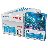 Xerox Vitality 30% Recycled Multipurpose Paper, 92 Bright, 20 lb Bond Weight, 8.5 x 11, White, 500/Ream (XER3R06296)