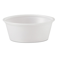 Dart Polystyrene Portion Cups, 1.5 oz, Translucent, 2,500/Carton (DCCP150N)