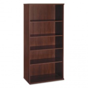 Bush Series C Collection Bookcase, Five-Shelf, 35.63w x 15.38d x 72.78h, Hansen Cherry (WC24414)