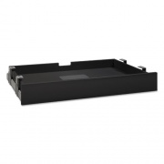 Multi-Purpose Drawer with Drop Front, Metal, 27.13w x 17.38d x 3.63h, Black (AC9985503)