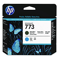 HP 773, (C1Q20A) Cyan/Matte Black Printhead