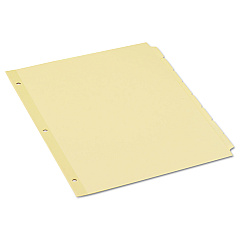 Universal Self-Tab Index Dividers, 8-Tab, 11 x 8.5, Buff, 24 Sets (UNV20846)