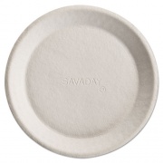 Chinet Savaday Molded Fiber Plates, 10", Cream, 500/Carton (10117)