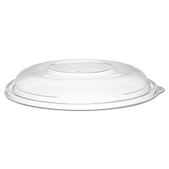 Dart PresentaBowls Clear Dome Lids, 7.3 Diameter x 1.1 h, Clear, Plastic, 63 Lids/Bag, 4 Bags/Carton (DCCC64BDL)