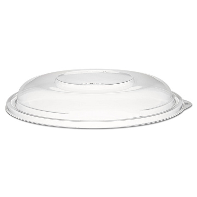 Dart PresentaBowls Clear Dome Lids, 7.3 Diameter x 1.1 h, Clear, Plastic, 63 Lids/Bag, 4 Bags/Carton (DCCC64BDL)