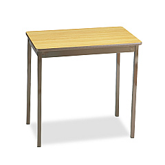 Barricks Utility Table, Rectangular, 30w x 18d x 30h, Oak/Brown (BRKUT183030LQ)