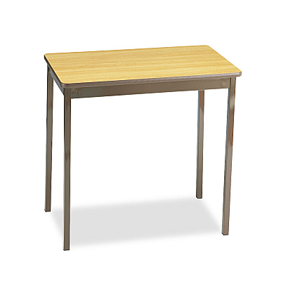 Barricks Utility Table, Rectangular, 30w x 18d x 30h, Oak/Brown (BRKUT183030LQ)