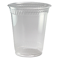 Fabri-Kal Greenware Cold Drink Cups, 12 oz to 14 oz, Clear, Squat, 1,000/Carton (FABGC12S)