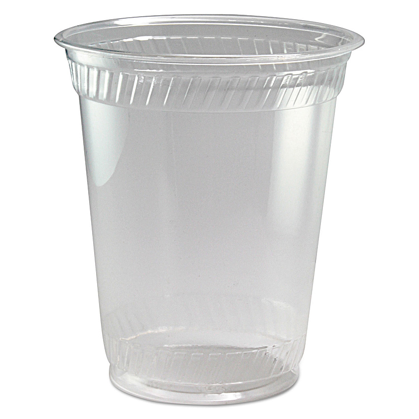 Fabri-Kal Greenware Cold Drink Cups, 12 oz to 14 oz, Clear, Squat, 1,000/Carton (FABGC12S)