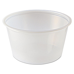 Fabri-Kal Portion Cups, 2 oz, Clear, 250 Sleeves, 10 Sleeves/Carton (FABPC200)