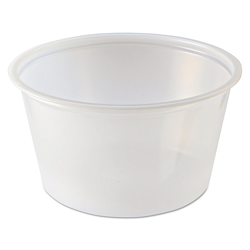 Fabri-Kal Portion Cups, 2 oz, Clear, 250 Sleeves, 10 Sleeves/Carton (FABPC200)
