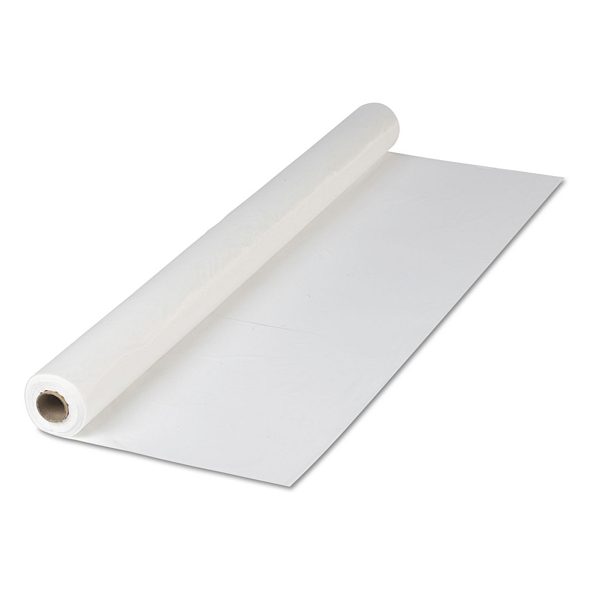 Hoffmaster Plastic Roll Tablecover, 40" x 300 ft, White (HFM114000)