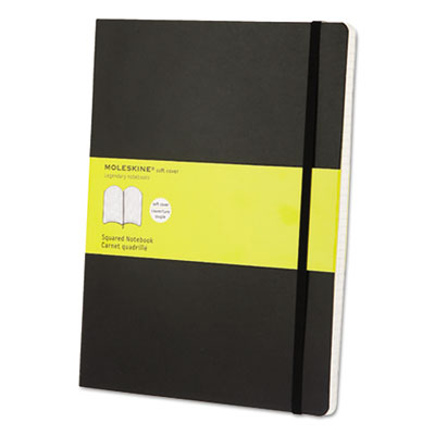 Moleskine Classic Softcover Notebook, 1 Subject, Quadrille Rule, Black Cover, 10 x 7.5, 192 Sheets (MSX15)