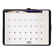 Quartet Tack and Write Monthly Calendar Board, 23 x 17, White Surface, Black Plastic Frame (QRTCT2317)