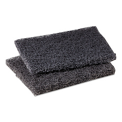 Scotch-Brite PROFESSIONAL Griddle Polishing Pad, 4 x 5.25, Gray, 60/Carton (MMM19970)