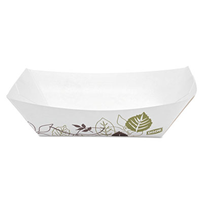Dixie Kant Leek Polycoated Paper Food Tray, 2 lb Capacity, 5 x 6.69 x 1.6, Pathways, 1,000/Carton (DXEKL200PATH)