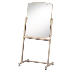 Quartet Total Erase Reversible Mobile Presentation Easel, Small, 31 x 41, White Surface, Neutral/Beige Steel Frame (300TE)