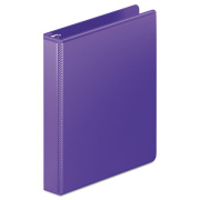 Wilson Jones Heavy-Duty D-Ring View Binder with Extra-Durable Hinge, 3 Rings, 1" Capacity, 11 x 8.5, Purple (38514267)