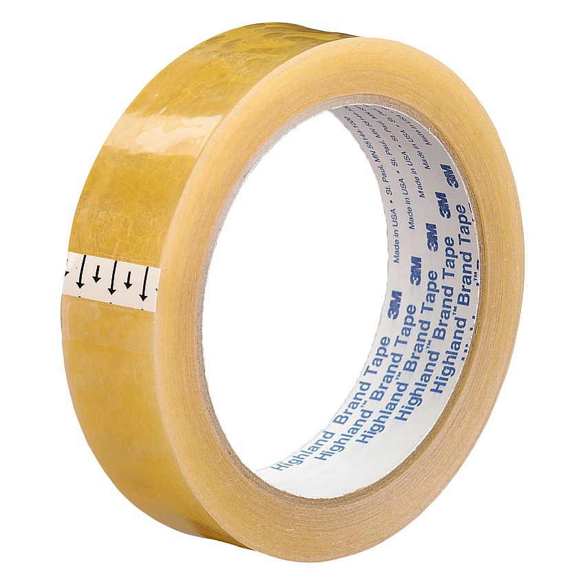 Highland Transparent Tape, 3" Core, 1" x 72 yds, Clear (MMM591012592)