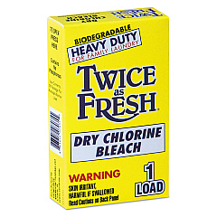 Twice as Fresh Heavy Duty Coin-Vend Powdered Chlorine Bleach, 1 load, 100/Carton (VEN2979646)