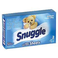 Snuggle Vend-Design Fabric Softener Sheets, Blue Sparkle, 2 Sheets/Box, 100 Boxes/Carton (VEN2979929)