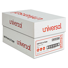 Universal High-Bright Multipurpose Paper, 20 lb Bond Weight, 8.5 x 11, White, 500 Sheets/Ream, 10 Reams/Carton (UNV91200)