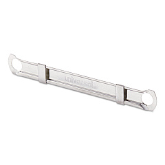 Universal Two-Piece Two-Prong Paper Fastener Compressors, 2.75" Center to Center, Silver, 100/Box (UNV81024)