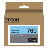 Epson T760520 (760) UltraChrome HD Ink, Light Cyan