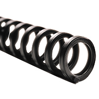 GBC ProClick Easy Edit Spines, 1/2" Diameter, 85 Sheet Capacity, Black, 25/Pack (SWI2515660)