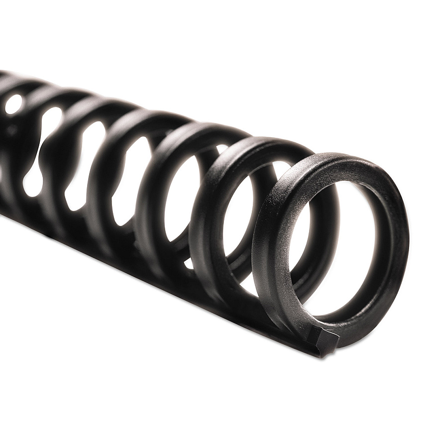 GBC ProClick Easy Edit Spines, 5/16" Diameter, 45 Sheet Capacity, Black, 100/Box (GBC2514700)