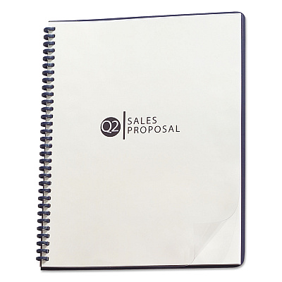 GBC ProClick Pre-Punched Cover, Clear, 11.75 x 8.5, Punched, 25/Pack (GBC2020040)