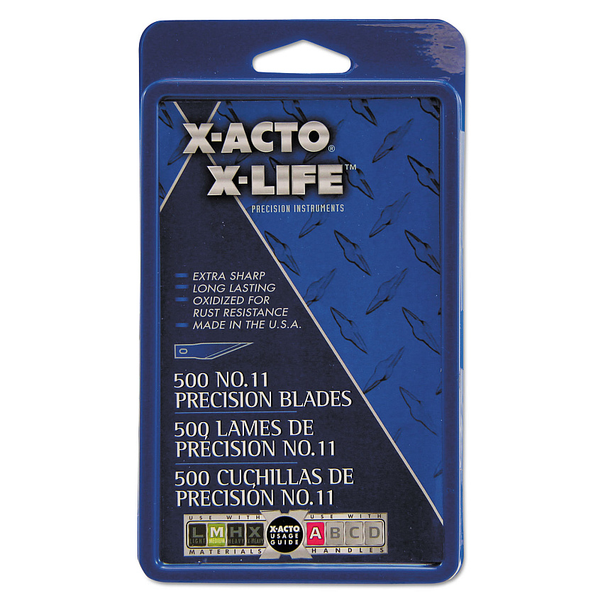 No. 11 Bulk Pack Blades for X-Acto Knives, 500/Box (EPIX511)