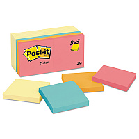 Post-it Notes Original Pads Assorted Value Pack, 3 x 3, (8) Canary Yellow, (6) Poptimistic Collection Colors, 100 Sheets/Pad, 14 Pads/Pack (MMM65414YWM)