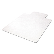 deflecto EconoMat All Day Use Chair Mat for Hard Floors, Flat Packed, 45 x 53, Wide Lipped, Clear (DEFCM21232)