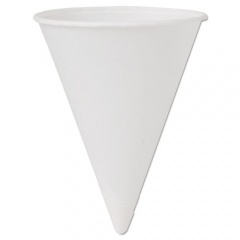 Dart Cone Water Cups, Cold, Paper, 4 oz, White, 200/Pack (4BR)