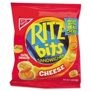 Nabisco Ritz Bits, Cheese, 1.5 oz Packs, 60/Carton (06834)