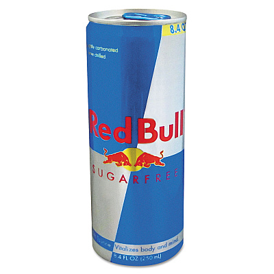 Red Bull Energy Drink, Sugar-Free, 8.4 oz Can, 24/Carton (RDB122114)