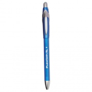 Paper Mate FlexGrip Elite Ballpoint Pen, Retractable, Fine 0.8 mm, Blue Ink, Blue Barrel, Dozen (85583)