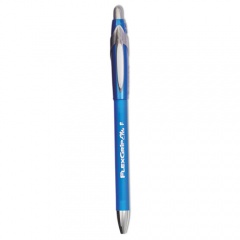 Paper Mate FlexGrip Elite Ballpoint Pen, Retractable, Fine 0.8 mm, Blue Ink, Blue Barrel, Dozen (85583)