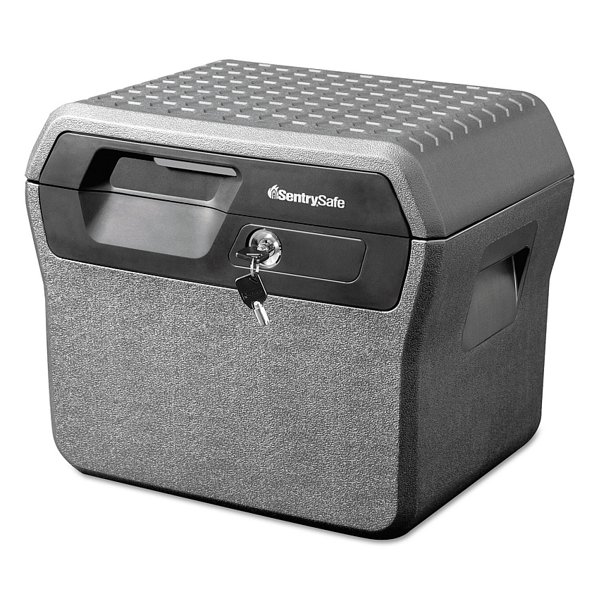 Sentry Safe Waterproof Fire-Resistant File, 0.66 cu ft,16.63w x 13.88d x 14.13h, Charcoal Gray (SENFHW40100)