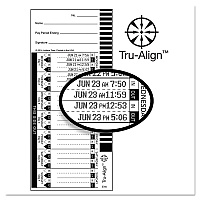 Time Clock Cards for Lathem Time 1600E, One Side, 4 x 9, 100/Pack (LTH16100)