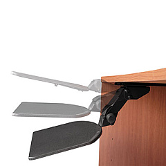 Bush Articulating Keyboard Tray Accessory, 24.63w X 22.25d, Galaxy (BSHAC9980103)