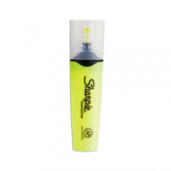 Sharpie Clearview Tank-Style Highlighter, Fluorescent Yellow Ink, Chisel Tip, Yellow/Black/Clear Barrel, Dozen (1897847)
