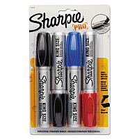 Sharpie King Size Permanent Marker, Broad Chisel Tip, Assorted Colors, 4/Set (SAN1799262)