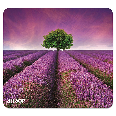 Allsop Naturesmart Mouse Pad, 8.5 x 8, Lavender Field Design (ASP31422)
