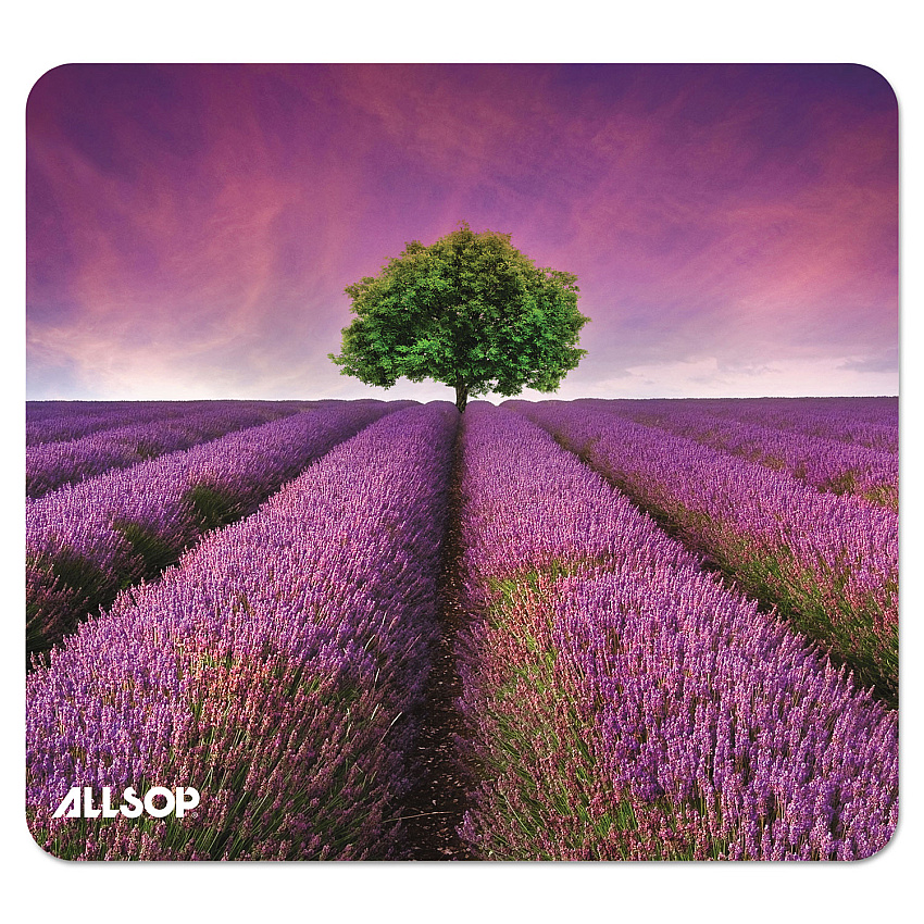 Allsop Naturesmart Mouse Pad, 8.5 x 8, Lavender Field Design (ASP31422)