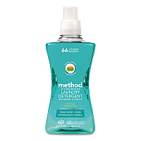 Method 4X Concentrated Laundry Detergent, Beach Sage, 53.5 oz Bottle, 4/Carton (MTH01489)