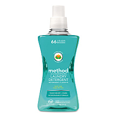 Method 4X Concentrated Laundry Detergent, Beach Sage, 53.5 oz Bottle, 4/Carton (MTH01489)