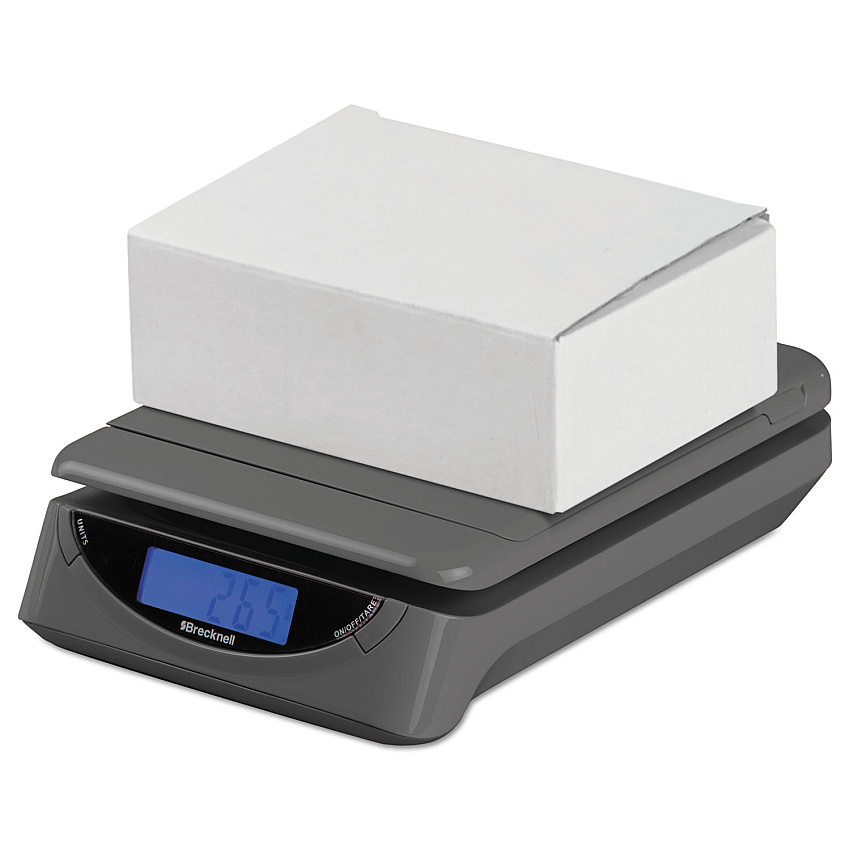 Brecknell 25lb Electronic Postal Shipping Scale, 8 x 6 Platform, Gray (SBWPS25)
